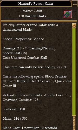 Hamud's Pyreal Katar (Shadows of the Past).jpg