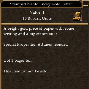 Stamped Nanto Lucky Gold Letter.jpg